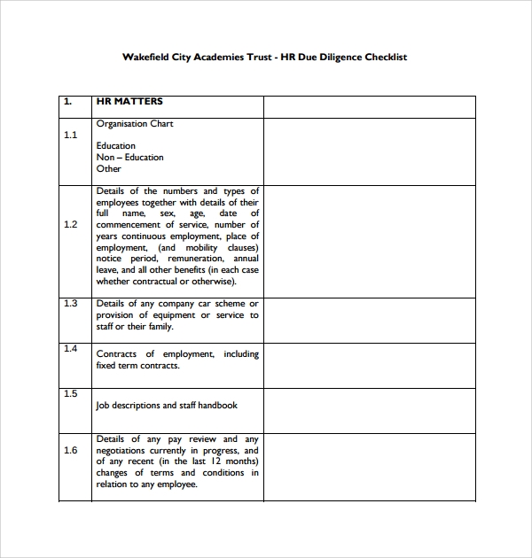 real estate due diligence checklist pdf